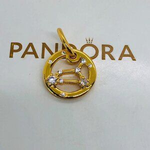 ✨🔥Pandora Diamond Halo Leo Charm Constellation Zodiac Pendant Gift